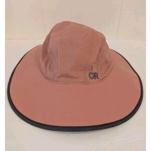 OUTDOOR RESEARCH OR Pink Nylon WIDE BRIM RAIN HAT Summer Sun Beach Hike Large